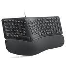Teclado Nulea RT05C com fio ergonômico dividido com apoio de pulso