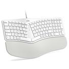 Teclado Nulea RT05C com fio ergonômico dividido com apoio de pulso