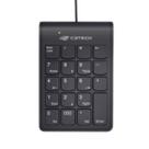 Teclado Numérico 19 Teclas Inclui 000 Led Num Lock KN-12BK C3 Tech