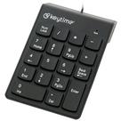 Teclado Numérico Keytime Keyceo C/cabo 1,5M, Preto, KYT00012