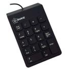 Teclado Numérico TSA , USB, 18 Teclas, Membrana, Preto - TC-05