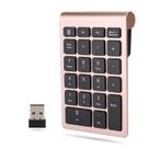 Teclado numérico Yoidesu de 22 teclas USB C para laptop em ouro rosa