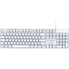 Teclado Office Fortrek K15 Slim USB ABNT2 Branco