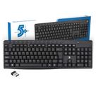 Teclado Ofifice Wireless Sem fio 5+ ABNT2 015-0081 Cor Preto Teclado Ofifice Wireless Sem fio 5+ ABNT2 015-0081 Cor Preto