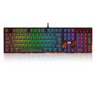 Teclado optico gamer infernal dragon viserion rgb dust-proof switch brown redragon id582 v2 preto