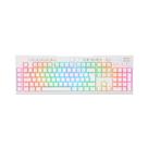 Teclado Óptico Redragon Brahma Lunar Pro Rgb Switch Azul Branco K586w-rgb-pro Pt-blue