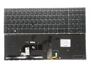 Teclado p/ notebook zbook fury 15 g7 abnt iluminado