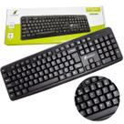 Teclado Para Escritório Computador Simples Preto Slim Usb Abnt2 Com Fio Confortável -