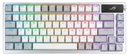Teclado para jogos ASUS ROG Azoth 75 Wireless OLED RGB - Branco