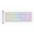 Teclado para jogos EPOMAKER HE68 Lite Hall Effect com fio branco