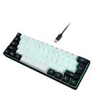 Teclado para jogos Snpurdiri 60% com fio RGB retroiluminado à prova d'água