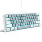 Teclado para jogos Snpurdiri 60% com fio RGB retroiluminado à prova d'água