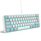 Teclado para jogos Snpurdiri 60% com fio RGB retroiluminado à prova d'água