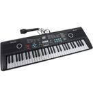 Teclado Piano Infantil Musical 61 Teclas com Microfone e Sons Percussão Rock Star Importway BW137