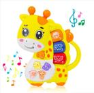 Teclado Piano Musical Bebê Brinquedo Infantil Som Girafa Teclado Piano Musical Bebê Brinquedo Infantil Som Girafa