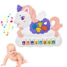 Teclado Piano Musical Infantil Unicórnio com Som de Animais