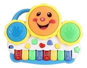 Teclado Piano Musical Sol Animais Bebê Brinquedo Infantil Nf