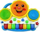 Teclado Piano Tambor Drum Infantil Bebê.