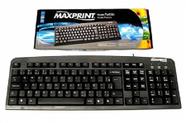 Teclado PS2 Padrão Preto Maxprint Ref: 608088 Teclado PS2 Padrao Preto Maxprint Ref: 608088 Teclado PS2 Padrão Preto Maxprint Ref: 608088 Teclado PS2 Padrao Preto Maxprint Ref: 608088