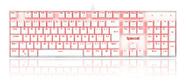 Teclado Redragon Mitra Branco Led Vermelho Switch Azul