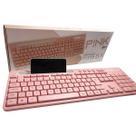 Teclado Rosa para Computador Com Suporte De Celular Teclado Rosa para Computador Com Suporte De Celular