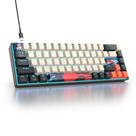 Teclado SbocKeeb com Fio 68 Teclas RGB Switch Vermelho
