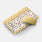 Teclado Sem Fio Bluetooth Recarregável Com Mouse - AMARELO Teclado Sem Fio Bluetooth Recarregável Com Mouse - AMARELO