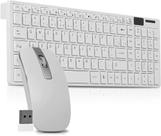 Teclado sem fio com mouse