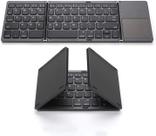 Teclado sem fio dobrável com touchpad recarregável Teclado sem fio dobrável com touchpad recarregável