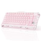 Teclado sem fio GravaStar Mercury K1 75% alumínio rosa