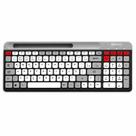 Teclado Sem Fio Hrebos ShadowType Bluetooth + USB 2.4GHz Recarregável Silencioso para Notebook PC Smart TV