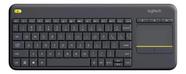 Teclado sem fio Logitech K400 Plus TV com Controle Easy Media e Touchpad Integrado, Conexão USB Unifying e Layout ABNT2 Teclado sem fio Logitech K400 Plus TV com Controle Easy Media e Touchpad Integrado, Conexão USB Unifying e Layout ABNT2