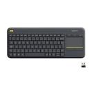 Teclado sem fio logitech k400 plus tv preto 920-007125