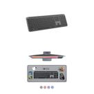 Teclado sem fio Logitech K950 Bluetooth Multi-OS Cinza