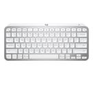 Teclado Sem Fio Logitech MX Keys Mini, Iluminação Smart, Bluetooth, USB, Easy-Switch, Recarregável, Cinza Claro - 920-010506