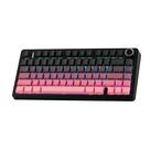 Teclado sem fio para jogos EPOMAKER X AULA F75 75% preto rosa