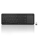 Teclado sem fio Perixx PERIBOARD-716 com touchpad preto