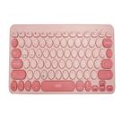 Teclado Sem Fio Retrô PC Notebook Celular Oex TC510 Rosa