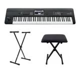 Teclado Sintetizador Korg Krome 73 Banqueta e Estante Kit