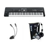 Teclado Sintetizador Korg Krome 73 Fone K414 e Luminária Kit