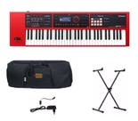 Teclado Sintetizador Roland XPS30 RD Vermelho Kit Luxo