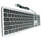 Teclado Slim Rise Mode, USB, Preto e Prata - RM-TS-BS Teclado Slim Rise Mode, USB, Preto e Prata - RM-TS-BS