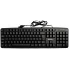 Teclado Slim USB, Design Ergonômico e Confortável, Modelo 4001-01, GigaTech, Preto Teclado Slim USB, Design Ergonômico e Confortável, Modelo 4001-01, GigaTech, Preto