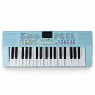 Teclado Spring Infantil Tci-37 - Recarregável Azul Cor Azul-celeste 127/220v