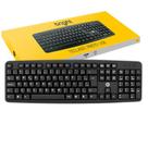 Teclado Usb Com Fio Padrão ABNT2 Preto Office Básico Bright 0014 Teclado Usb Com Fio Padrão ABNT2 Preto Office Básico Bright 0014