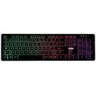Teclado Usb Com Led Colorido Rainbow Flat Preto Tc303 Oex