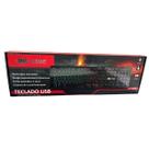 Teclado usb gamer led resistente silencioso teclas precisa kp2059 Teclado usb gamer led resistente silencioso teclas precisa kp2059