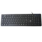 Teclado USB Multi Soft Silence TC144 Fio Plug Play Teclas Macias Silenciosas ABNT2 Ergonômico Preto Slim Chocolate