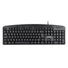Teclado usb multimidia dynamic 107 teclas + 20 teclas multimidia abnt2 resistente a agua 1.8m preto - dt141