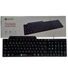Teclado USB Multimídia Goldentec GT V3, ABNT2 com 105 Teclas, 9 Atalhos Multimídia, Cabo 1,2m - Preto Teclado USB Multimídia Goldentec GT V3, ABNT2 com 105 Teclas, 9 Atalhos Multimídia, Cabo 1,2m - Preto